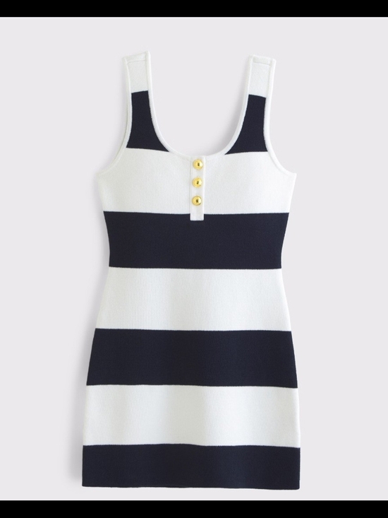 Abercrombie & Fitch Dresses & Skirts - Abercrombie & Fitch Navy and White Striped Tank Mini Dress